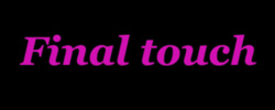 כרטיס עסק: FINAL TOUCH