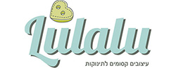 כרטיס עסק: lulalu - עיצובים קסומים לתינוקות ואמהות. מוצרי טקסטיל בעבודת